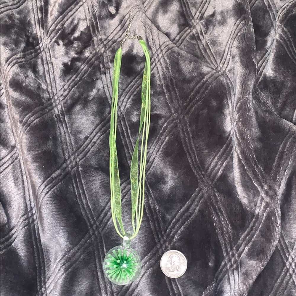 Blown glass necklace